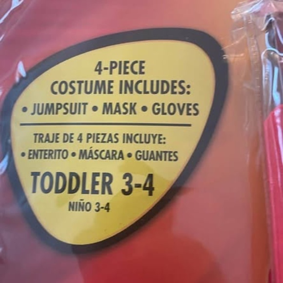 BRAND NEW boy toddler the incredibles dash halloween costume size 3-4T - Picture 3 of 5